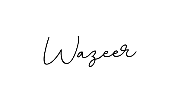 Make a beautiful signature design for name Wazeer. With this signature (BallpointsItalic-DORy9) style, you can create a handwritten signature for free. Wazeer signature style 11 images and pictures png