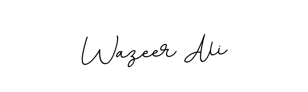 Make a beautiful signature design for name Wazeer Ali. With this signature (BallpointsItalic-DORy9) style, you can create a handwritten signature for free. Wazeer Ali signature style 11 images and pictures png