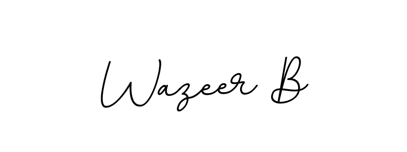 BallpointsItalic-DORy9 is a professional signature style that is perfect for those who want to add a touch of class to their signature. It is also a great choice for those who want to make their signature more unique. Get Wazeer B name to fancy signature for free. Wazeer B signature style 11 images and pictures png