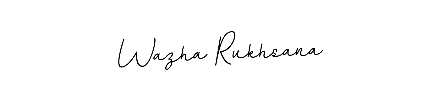 if you are searching for the best signature style for your name Wazha Rukhsana. so please give up your signature search. here we have designed multiple signature styles  using BallpointsItalic-DORy9. Wazha Rukhsana signature style 11 images and pictures png
