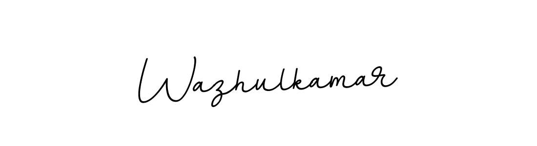 Make a beautiful signature design for name Wazhulkamar. With this signature (BallpointsItalic-DORy9) style, you can create a handwritten signature for free. Wazhulkamar signature style 11 images and pictures png