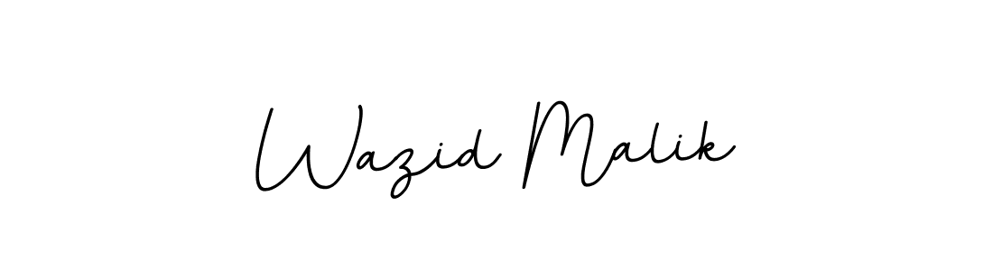 Design your own signature with our free online signature maker. With this signature software, you can create a handwritten (BallpointsItalic-DORy9) signature for name Wazid Malik. Wazid Malik signature style 11 images and pictures png