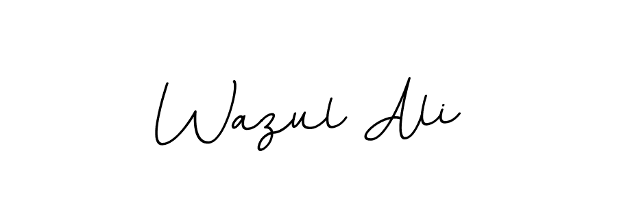 Use a signature maker to create a handwritten signature online. With this signature software, you can design (BallpointsItalic-DORy9) your own signature for name Wazul Ali. Wazul Ali signature style 11 images and pictures png