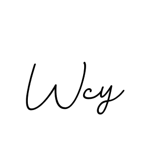 The best way (BallpointsItalic-DORy9) to make a short signature is to pick only two or three words in your name. The name Wcy include a total of six letters. For converting this name. Wcy signature style 11 images and pictures png