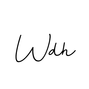 The best way (BallpointsItalic-DORy9) to make a short signature is to pick only two or three words in your name. The name Wdh include a total of six letters. For converting this name. Wdh signature style 11 images and pictures png
