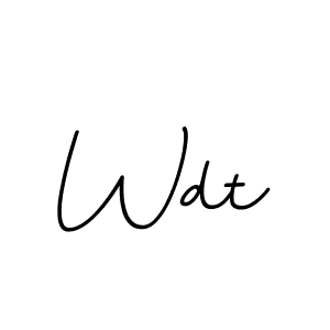 Also we have Wdt name is the best signature style. Create professional handwritten signature collection using BallpointsItalic-DORy9 autograph style. Wdt signature style 11 images and pictures png