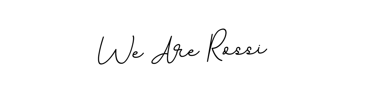 How to make We Are Rossi name signature. Use BallpointsItalic-DORy9 style for creating short signs online. This is the latest handwritten sign. We Are Rossi signature style 11 images and pictures png