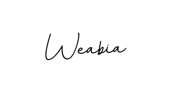 Make a beautiful signature design for name Weabia. With this signature (BallpointsItalic-DORy9) style, you can create a handwritten signature for free. Weabia signature style 11 images and pictures png