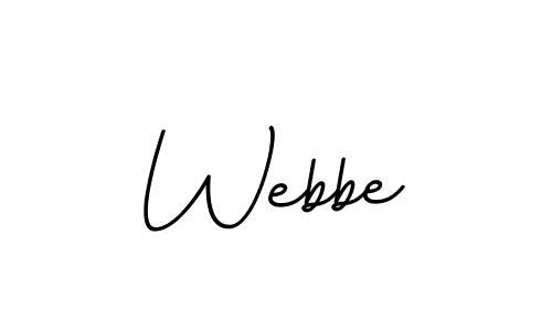 Make a beautiful signature design for name Webbe. With this signature (BallpointsItalic-DORy9) style, you can create a handwritten signature for free. Webbe signature style 11 images and pictures png