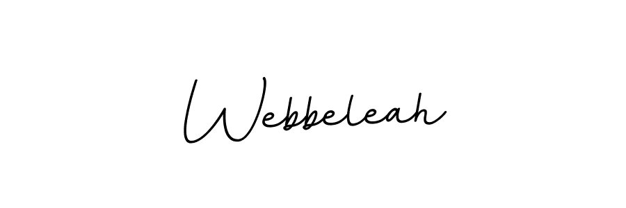 How to Draw Webbeleah signature style? BallpointsItalic-DORy9 is a latest design signature styles for name Webbeleah. Webbeleah signature style 11 images and pictures png