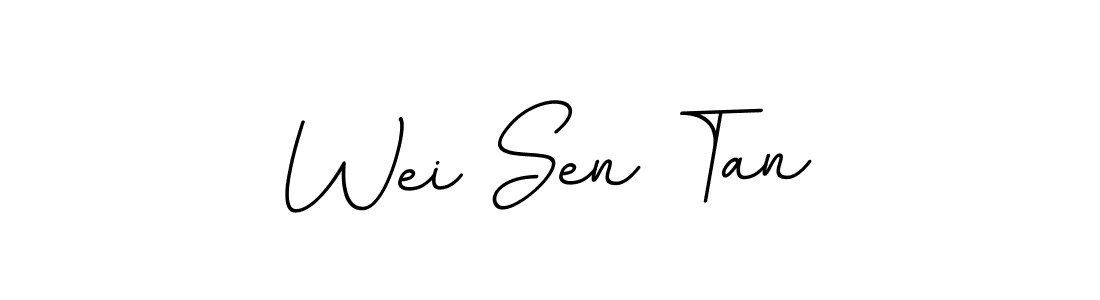 This is the best signature style for the Wei Sen Tan name. Also you like these signature font (BallpointsItalic-DORy9). Mix name signature. Wei Sen Tan signature style 11 images and pictures png