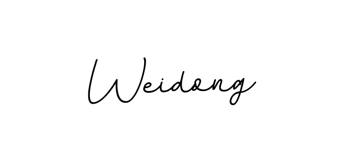 Design your own signature with our free online signature maker. With this signature software, you can create a handwritten (BallpointsItalic-DORy9) signature for name Weidong. Weidong signature style 11 images and pictures png