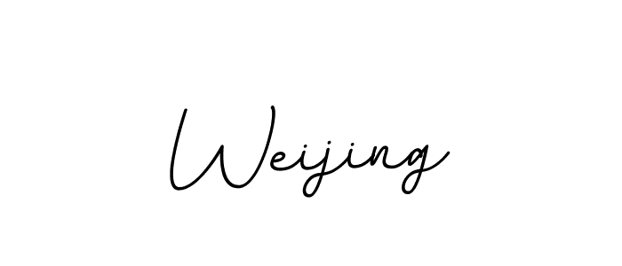 Make a beautiful signature design for name Weijing. With this signature (BallpointsItalic-DORy9) style, you can create a handwritten signature for free. Weijing signature style 11 images and pictures png