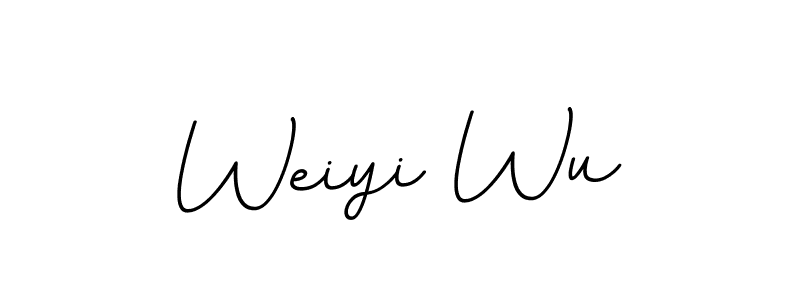 You should practise on your own different ways (BallpointsItalic-DORy9) to write your name (Weiyi Wu) in signature. don't let someone else do it for you. Weiyi Wu signature style 11 images and pictures png