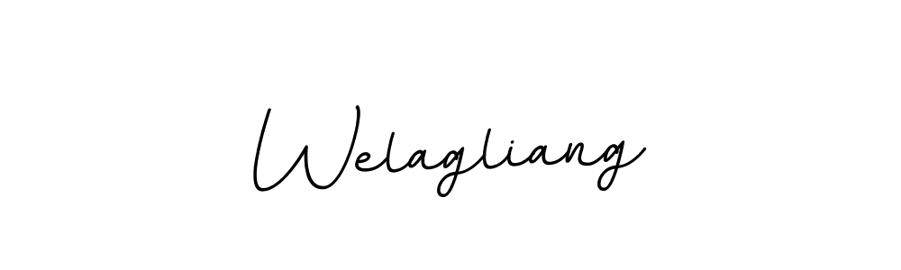 Design your own signature with our free online signature maker. With this signature software, you can create a handwritten (BallpointsItalic-DORy9) signature for name Welagliang. Welagliang signature style 11 images and pictures png