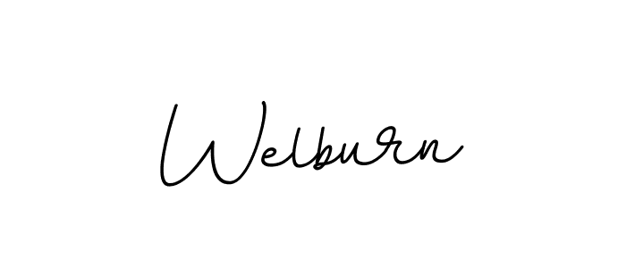 Create a beautiful signature design for name Welburn. With this signature (BallpointsItalic-DORy9) fonts, you can make a handwritten signature for free. Welburn signature style 11 images and pictures png