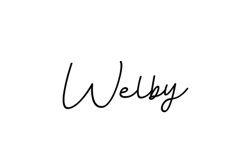 BallpointsItalic-DORy9 is a professional signature style that is perfect for those who want to add a touch of class to their signature. It is also a great choice for those who want to make their signature more unique. Get Welby name to fancy signature for free. Welby signature style 11 images and pictures png