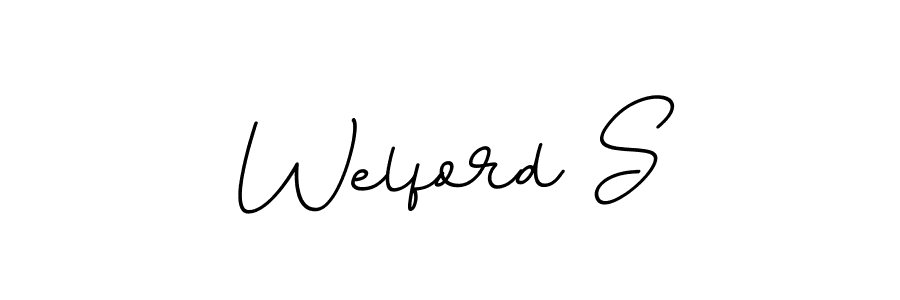 Make a beautiful signature design for name Welford S. Use this online signature maker to create a handwritten signature for free. Welford S signature style 11 images and pictures png