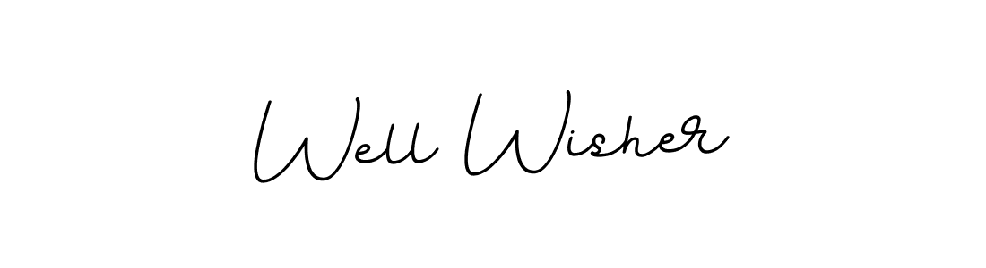 How to make Well Wisher signature? BallpointsItalic-DORy9 is a professional autograph style. Create handwritten signature for Well Wisher name. Well Wisher signature style 11 images and pictures png