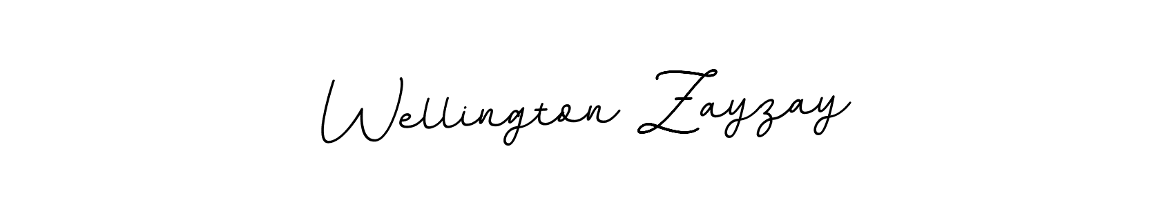 if you are searching for the best signature style for your name Wellington Zayzay. so please give up your signature search. here we have designed multiple signature styles  using BallpointsItalic-DORy9. Wellington Zayzay signature style 11 images and pictures png