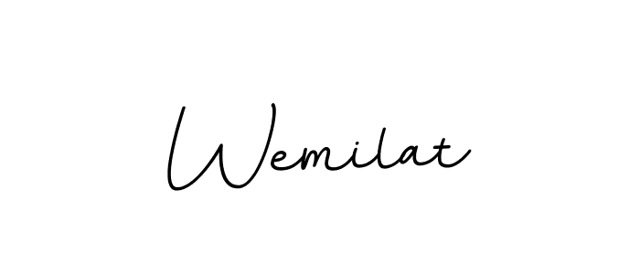 Design your own signature with our free online signature maker. With this signature software, you can create a handwritten (BallpointsItalic-DORy9) signature for name Wemilat. Wemilat signature style 11 images and pictures png