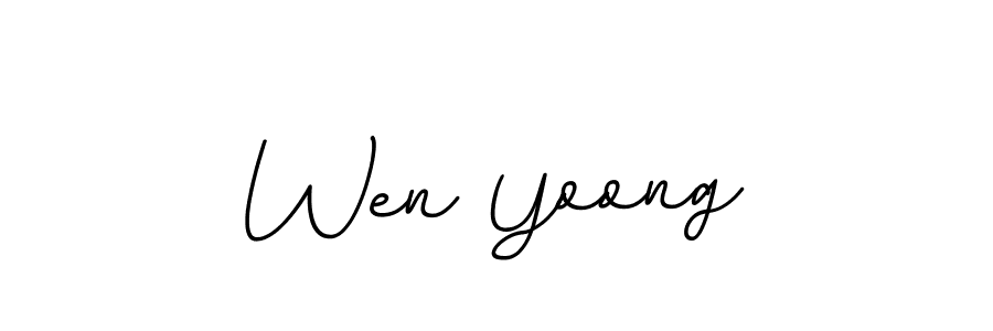 You should practise on your own different ways (BallpointsItalic-DORy9) to write your name (Wen Yoong) in signature. don't let someone else do it for you. Wen Yoong signature style 11 images and pictures png