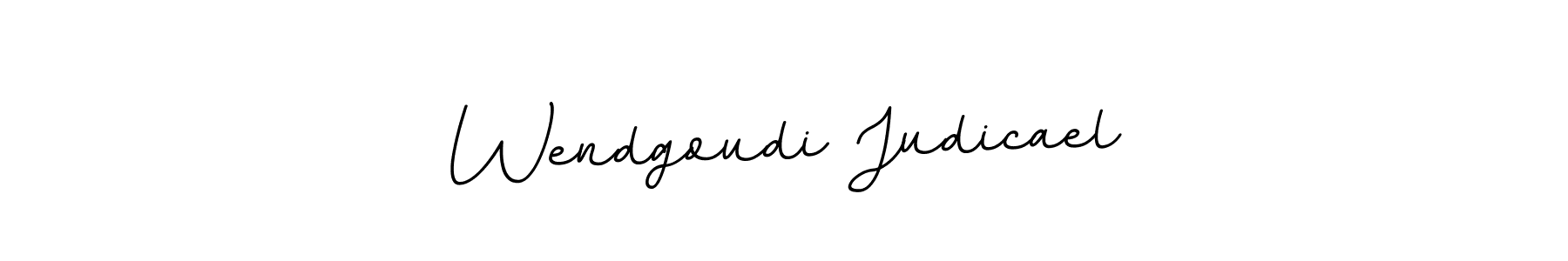 The best way (BallpointsItalic-DORy9) to make a short signature is to pick only two or three words in your name. The name Wendgoudi Judicael include a total of six letters. For converting this name. Wendgoudi Judicael signature style 11 images and pictures png