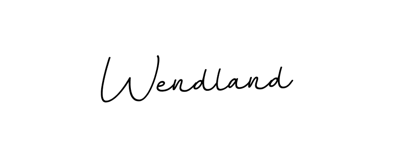 Use a signature maker to create a handwritten signature online. With this signature software, you can design (BallpointsItalic-DORy9) your own signature for name Wendland. Wendland signature style 11 images and pictures png