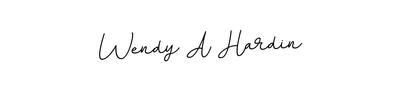 The best way (BallpointsItalic-DORy9) to make a short signature is to pick only two or three words in your name. The name Wendy A Hardin include a total of six letters. For converting this name. Wendy A Hardin signature style 11 images and pictures png