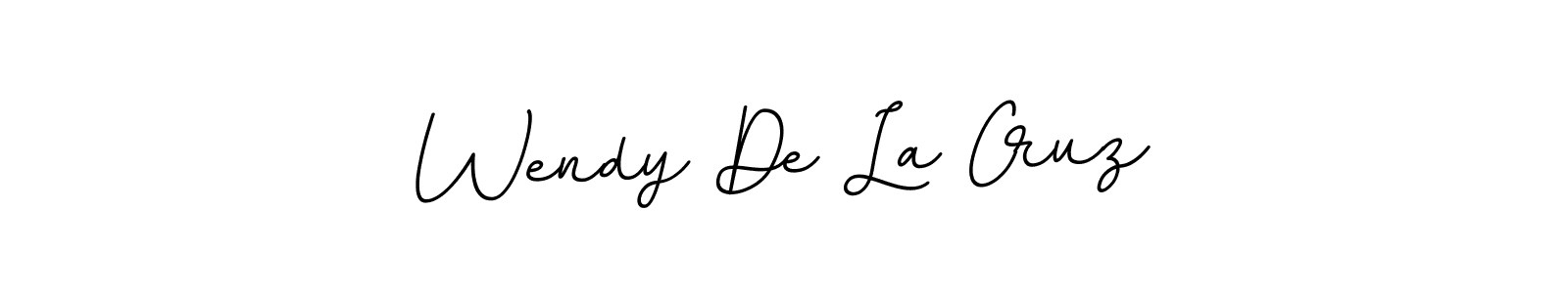 Wendy De La Cruz stylish signature style. Best Handwritten Sign (BallpointsItalic-DORy9) for my name. Handwritten Signature Collection Ideas for my name Wendy De La Cruz. Wendy De La Cruz signature style 11 images and pictures png