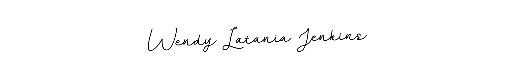 Wendy Latania Jenkins stylish signature style. Best Handwritten Sign (BallpointsItalic-DORy9) for my name. Handwritten Signature Collection Ideas for my name Wendy Latania Jenkins. Wendy Latania Jenkins signature style 11 images and pictures png