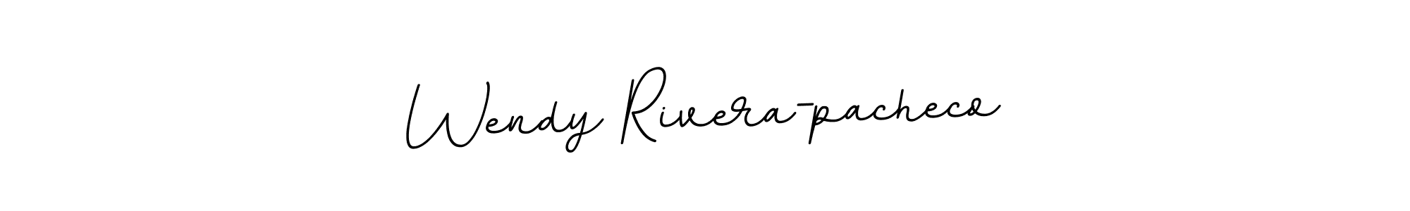 The best way (BallpointsItalic-DORy9) to make a short signature is to pick only two or three words in your name. The name Wendy Rivera-pacheco include a total of six letters. For converting this name. Wendy Rivera-pacheco signature style 11 images and pictures png