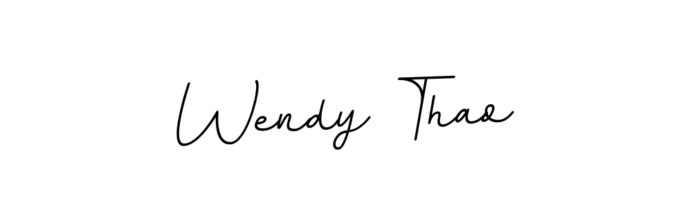 Make a beautiful signature design for name Wendy Thao. With this signature (BallpointsItalic-DORy9) style, you can create a handwritten signature for free. Wendy Thao signature style 11 images and pictures png