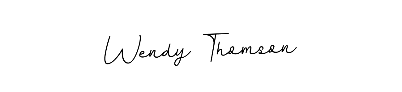 How to make Wendy Thomson name signature. Use BallpointsItalic-DORy9 style for creating short signs online. This is the latest handwritten sign. Wendy Thomson signature style 11 images and pictures png