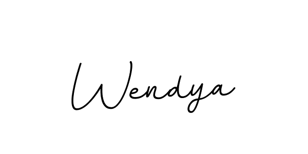 Design your own signature with our free online signature maker. With this signature software, you can create a handwritten (BallpointsItalic-DORy9) signature for name Wendya. Wendya signature style 11 images and pictures png