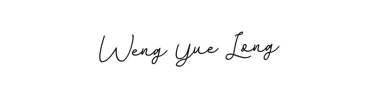 Weng Yue Long stylish signature style. Best Handwritten Sign (BallpointsItalic-DORy9) for my name. Handwritten Signature Collection Ideas for my name Weng Yue Long. Weng Yue Long signature style 11 images and pictures png