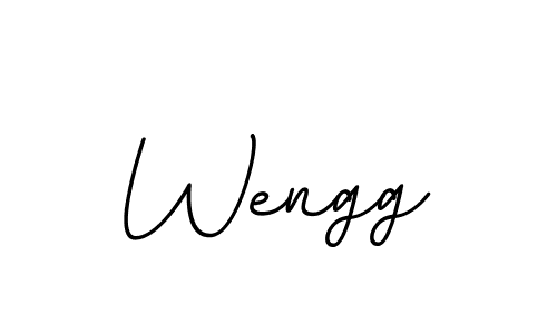 Design your own signature with our free online signature maker. With this signature software, you can create a handwritten (BallpointsItalic-DORy9) signature for name Wengg. Wengg signature style 11 images and pictures png