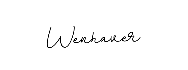 The best way (BallpointsItalic-DORy9) to make a short signature is to pick only two or three words in your name. The name Wenhaver include a total of six letters. For converting this name. Wenhaver signature style 11 images and pictures png