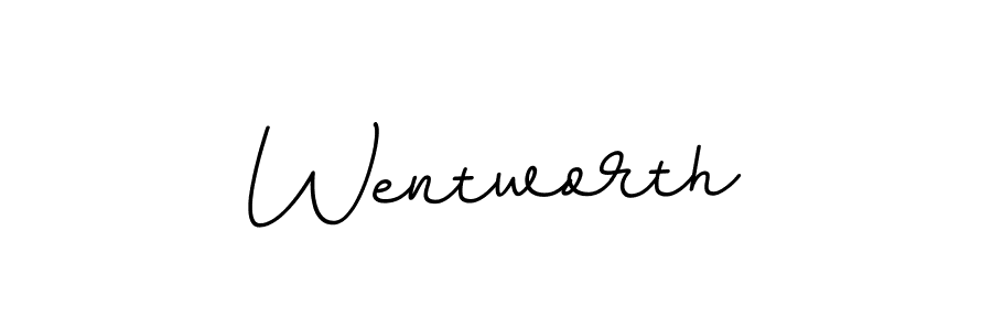 You should practise on your own different ways (BallpointsItalic-DORy9) to write your name (Wentworth) in signature. don't let someone else do it for you. Wentworth signature style 11 images and pictures png