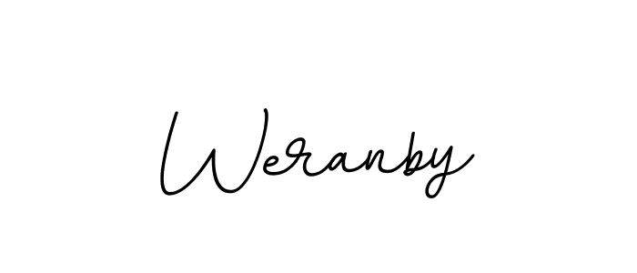 Also You can easily find your signature by using the search form. We will create Weranby name handwritten signature images for you free of cost using BallpointsItalic-DORy9 sign style. Weranby signature style 11 images and pictures png