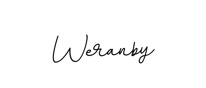 Also You can easily find your signature by using the search form. We will create Weranby name handwritten signature images for you free of cost using BallpointsItalic-DORy9 sign style. Weranby signature style 11 images and pictures png