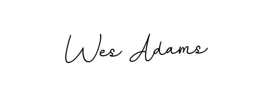 You should practise on your own different ways (BallpointsItalic-DORy9) to write your name (Wes Adams) in signature. don't let someone else do it for you. Wes Adams signature style 11 images and pictures png