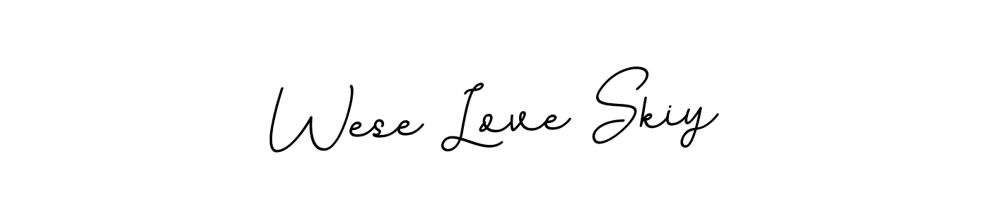 The best way (BallpointsItalic-DORy9) to make a short signature is to pick only two or three words in your name. The name Wese Love Skiy include a total of six letters. For converting this name. Wese Love Skiy signature style 11 images and pictures png