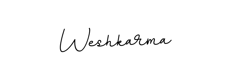 How to make Weshkarma signature? BallpointsItalic-DORy9 is a professional autograph style. Create handwritten signature for Weshkarma name. Weshkarma signature style 11 images and pictures png