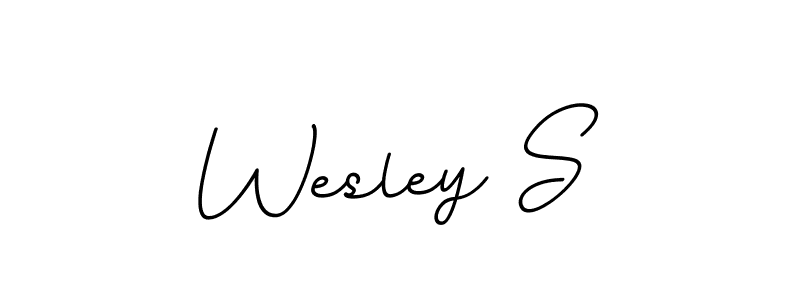 Design your own signature with our free online signature maker. With this signature software, you can create a handwritten (BallpointsItalic-DORy9) signature for name Wesley S. Wesley S signature style 11 images and pictures png