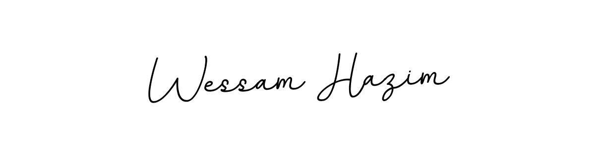 You should practise on your own different ways (BallpointsItalic-DORy9) to write your name (Wessam Hazim) in signature. don't let someone else do it for you. Wessam Hazim signature style 11 images and pictures png