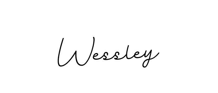 Make a beautiful signature design for name Wessley. With this signature (BallpointsItalic-DORy9) style, you can create a handwritten signature for free. Wessley signature style 11 images and pictures png