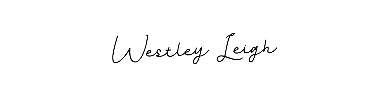 Design your own signature with our free online signature maker. With this signature software, you can create a handwritten (BallpointsItalic-DORy9) signature for name Westley Leigh. Westley Leigh signature style 11 images and pictures png