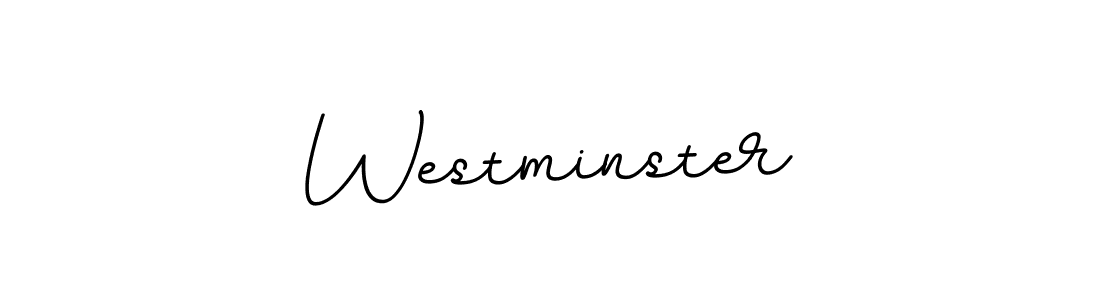 Design your own signature with our free online signature maker. With this signature software, you can create a handwritten (BallpointsItalic-DORy9) signature for name Westminster. Westminster signature style 11 images and pictures png