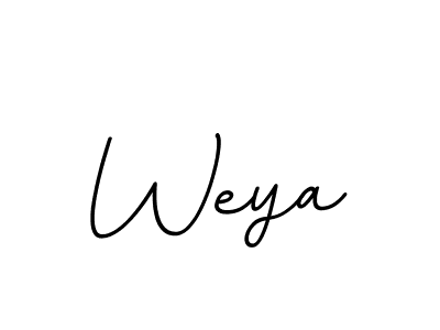 You should practise on your own different ways (BallpointsItalic-DORy9) to write your name (Weya) in signature. don't let someone else do it for you. Weya signature style 11 images and pictures png